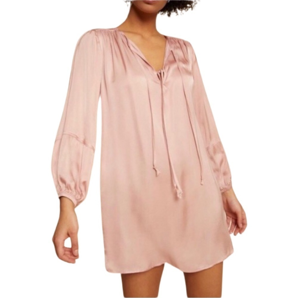 NWT NATION LTD Silk Babette Dress
